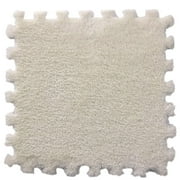 JeashCHAT 5PCS 11.81Inch Square Puzzle Polyester Velvet Eco-friendly Carpet Clearance